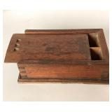 Antique Walnut Slide Lid Box