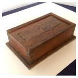 Antique Walnut Slide Lid Box