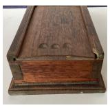 Antique Walnut Slide Lid Box