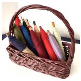 Basket of Vintage Bobbins