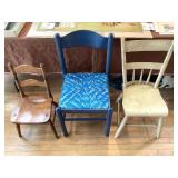 Group of 3 Vintage Side Chairs