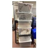 Group of Storage Tubs