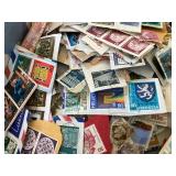 Large Group Unsorted Stamps