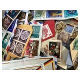 Large Group Unsorted Stamps