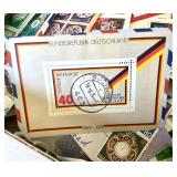 Large Group Unsorted Stamps