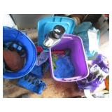 Covered Tote and POP-up hamper full...