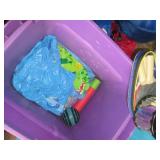 Covered Tote and POP-up hamper full...