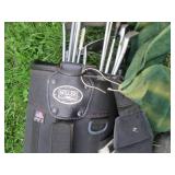 Canvas Golf bag with Spaulding and ...