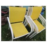 Set of 6 Metal framed Outdoor chair...