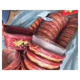 Tote overflowing with wicker cornuc...