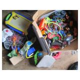 Box of HotWheels, Thomas the train ...