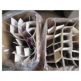 Large number of purple tone glass v...