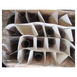 Large number of purple tone glass v...