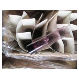 Large number of purple tone glass v...
