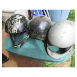 (3) Motorcycle Helmets...