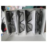 4-pair. Vizio 3D glasses, DVD movie...