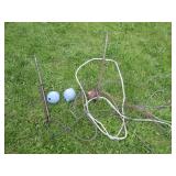 Vintage lighting rods and glass glo...