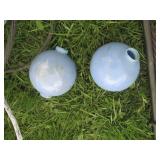 Vintage lighting rods and glass glo...