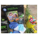 Photo paper, markers, crayons, card...