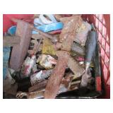 Plastic Milk crate with. vintage to...