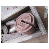 Vintage wood flat style box with Vi...