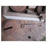 Vintage wood flat style box with Vi...