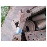 Vintage wood flat style box with Vi...