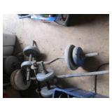 Vintage hand weights, barbells. and...