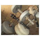 Vintage hand weights, barbells. and...