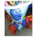 Tote full of assorted toys, stuffed...