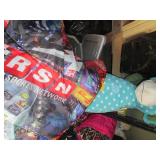 Tote full of assorted toys, stuffed...