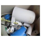 Covered Tote full of pool maintenan...