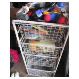 Wire 4 drawer organizer bin with ba...