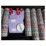 Large, heavy poker set...