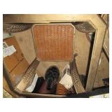 Pair of decorative metal end tables...