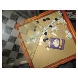 Large open tote with assorted photo...