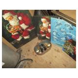 Dolphin, Santa and Spiderman canvas...