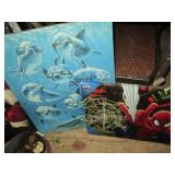 Dolphin, Santa and Spiderman canvas...