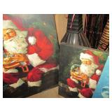 Dolphin, Santa and Spiderman canvas...