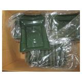 Centerpiece trays and glass vase va...