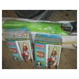 Garage screen curtain and magic mes...