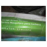 Garage screen curtain and magic mes...