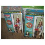 Garage screen curtain and magic mes...
