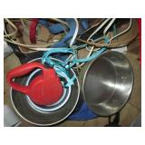 Variety of pet toys, accessories an...