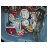 Tote full of assorted ribbon, craft...