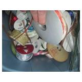 Tote full of assorted ribbon, craft...