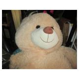Large life-size stuffed bear with m...