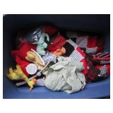 Tote with quilt and baby mobile...