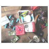 Misc packages of Christmas lights, ...