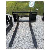 48'' Pallet Fork Frame for Skid Steer, 4000 lbs | AGT-SAII100